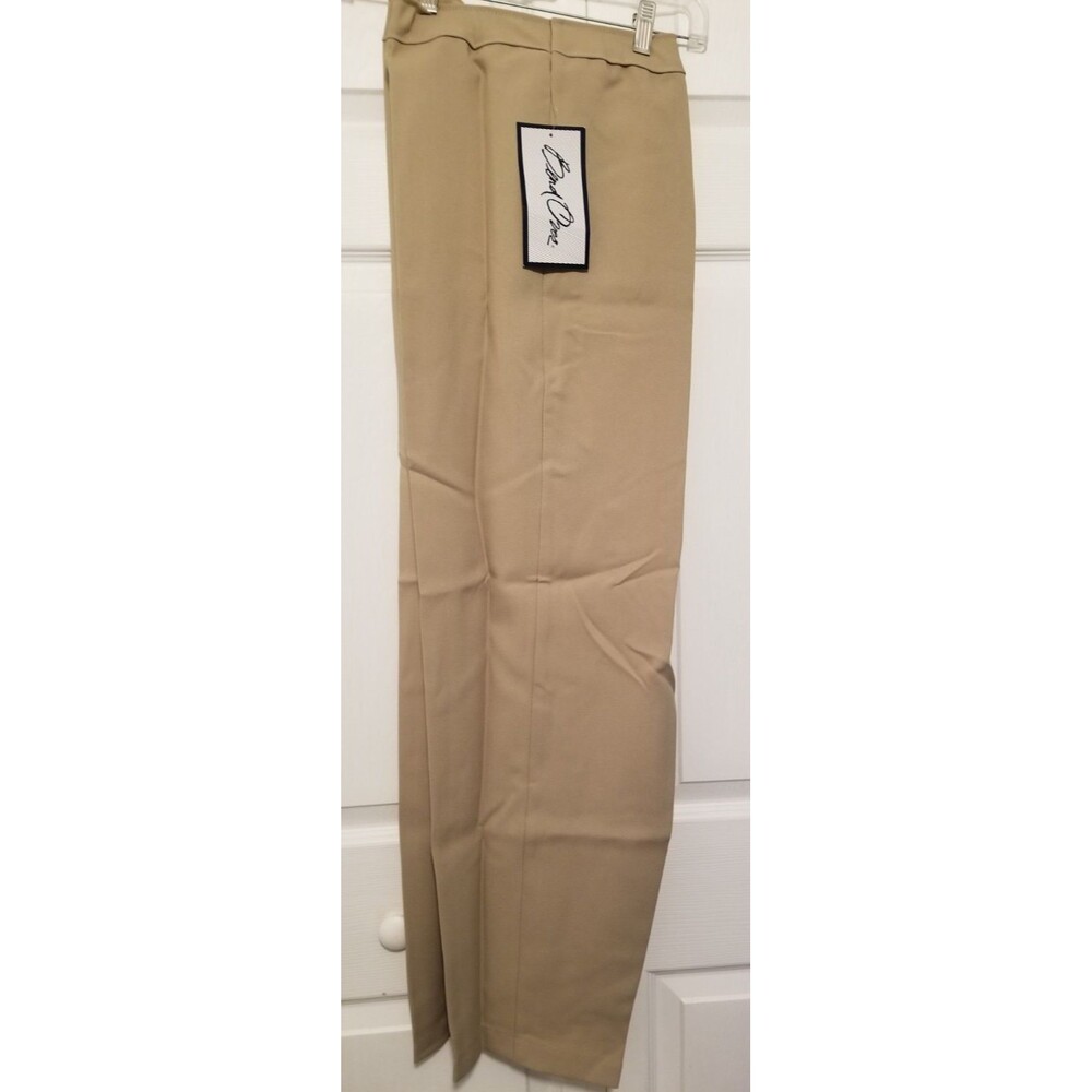 Bend Over Women's Pants Khaki Solid Elastic Waist New Tags Size 20 P
